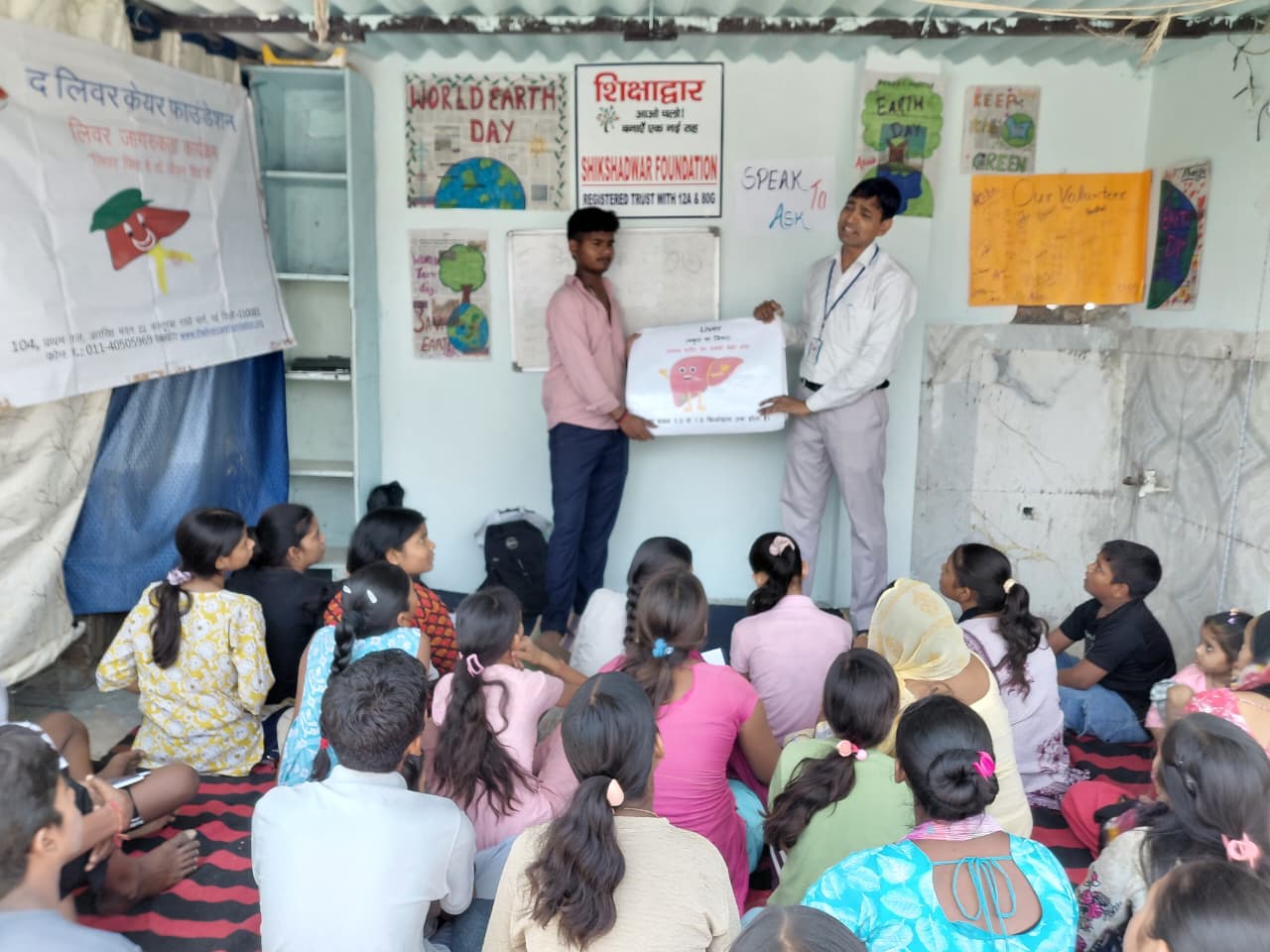 A Shikshadwar community healthcare awareness session in progress