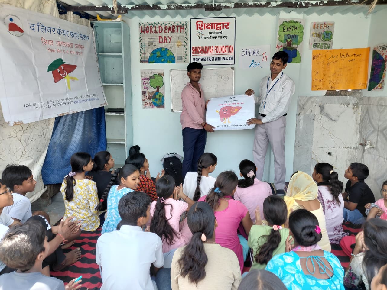 A Shikshadwar community healthcare awareness session in progress