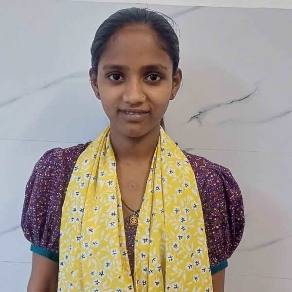 Geeta, a 17-year-old sponsorship candidate from Delhi